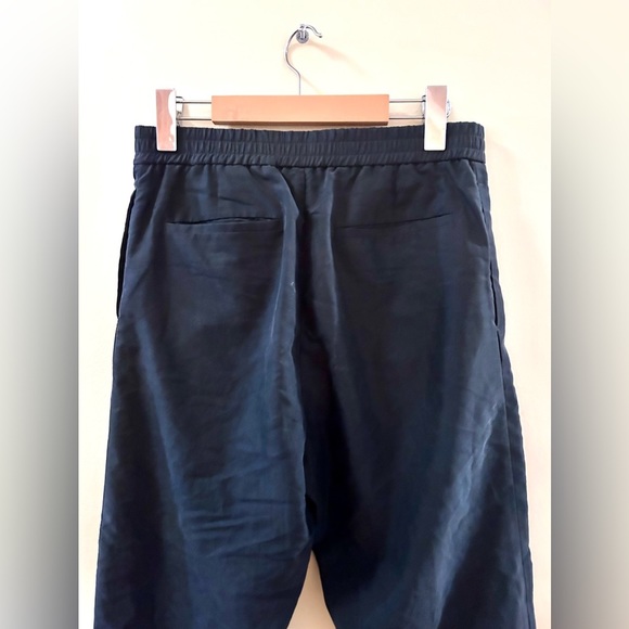 Cos Women's Black High Rise Trouser Pants Elastic Waist - Picture 3 of 9